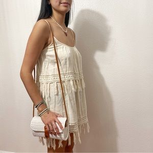 Rip curl Bohemians style layered cream beige dress